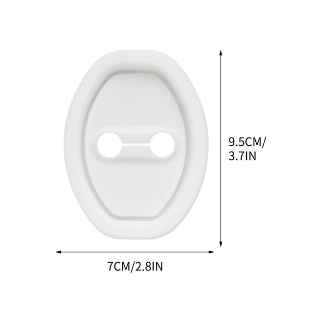 PRETXORVE Housse de Protection pour Porte Verrou de Porte Boucle Housse de Protection pour Serrures de Porte Coussin Absorbant Autocollant Épaissi Compre