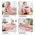 thumbnail image 3 of Manta térmica PTQ Electric Frannel & Sherpa 150x210 cm Rosa, 3 of 9