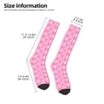 thumbnail image 2 of Fotbe Breast Cancer Awareness (3) Calcetas Divertidas Estampadas para Hombre y Mujer, Calcetas de Algodón hasta la Rodilla para Caminar, Correr, Enfermería y Embarazo, 2 of 6