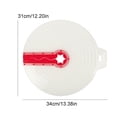 thumbnail image 2 of 2 Pcs  Splash Guard for Mixing Bowls, Universal Mixer Splash Cover Compatible with Stand and Hand Mixers, Baking Whisking Dough Flour Dust Protector Lid, 12.2 x 13.4 Inch, 2 of 7