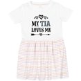 thumbnail image 3 of Inktastic My Tia Loves Me Childs Girls Toddler Dress, 3 of 5