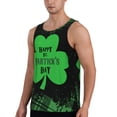 thumbnail image 2 of Pofeuu St Patrick's day Print Men's Workout Tank Tops Sleeveless Muscle Gym Shirt Quick Dry -Large, 2 of 7