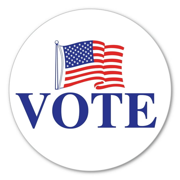 American Flag Vote Circle  Magnet