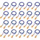 thumbnail image 1 of 20 Pairs Cord Earplugs Reusable Silicone Ear Plugs with Rope Noise Canceling Earplug for Sleeping Hearing Protection, 1 of 4