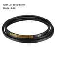 thumbnail image 3 of Uxcell A-86 Drive V-Belt Girth 86-inches Industrial Power Rubber Transmission Belt, 3 of 5