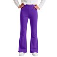 thumbnail image 3 of Kiijoy Girls Flared Leggings Pants Casual Solid Stretch Ruffle Pants, Sizes 4-16, 3 of 4