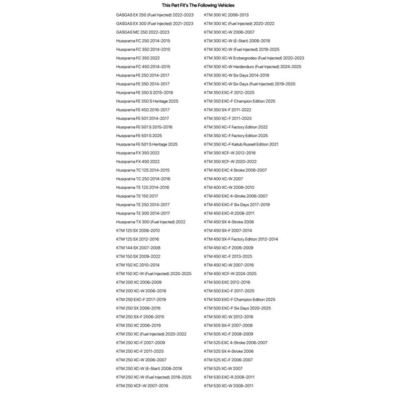 TUSK Billet Mirror Mount Black for KTM 200 XC-W 2006-2016