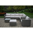 thumbnail image 1 of Oakland Living Borneo Modular Resin Wicker 8 Piece Sectional Patio Conversation Set, 1 of 5