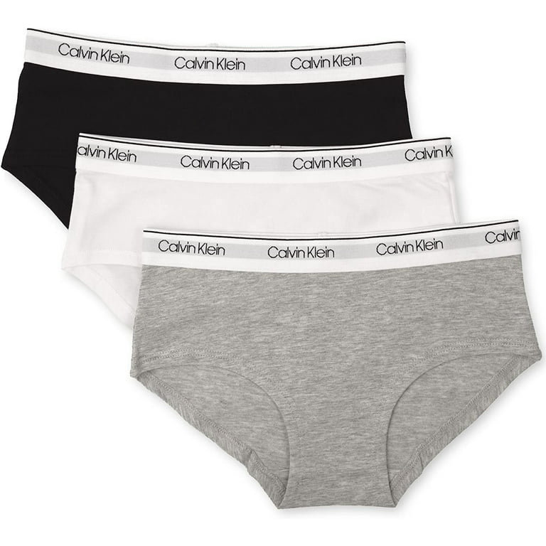  Calvin Klein Girls' Hipster Panty Underwear, Multipack