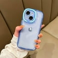 thumbnail image 3 of Compatible with iPhone 13 Case with Clear Kickstand Creative Protective Design Case with Camera Holder for TPU Slim Shockproof Cool Phone Case for iPhone 13-Blue, 3 of 13