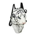 thumbnail image 1 of Bolso de hombro con cabeza de tigre de peluche, bolso de felpa de Bengala, tigre realista creativo en 3D Blanco, 1 of 9