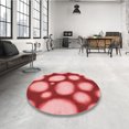 thumbnail image 4 of Ahgly Company Machine Washable Indoor Rectangle Transitional Light Coral Pink Area Rugs, 2' x 3', 4 of 7