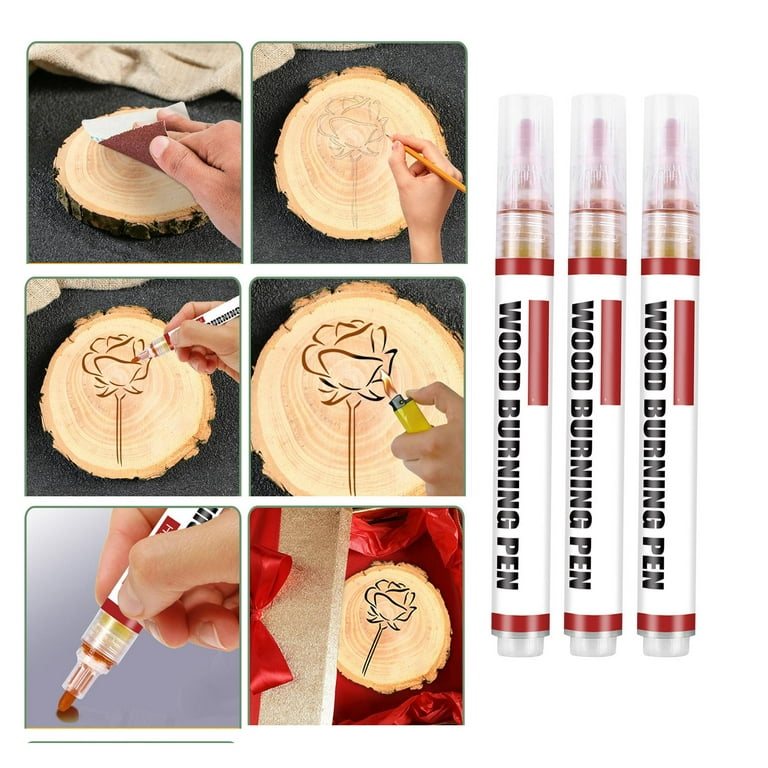 Scorch Marker Chemical Wood Burning Pen For Painting DIY Craft Woodworking  Art Painting Marker Pen Portable