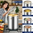 thumbnail image 5 of 32QT Stainless Steel Seafood Boil Pot with 200,000BTU Single Burner Propane Stove, Heavy Duty Propane Burner For Outdoor Cooking Turkey Fryer, Crawfish Boil, Homebrewing, 5 of 5