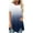Navy, variant on asdoklhq Womens Plus Size Tops,Women Plus Size Button Printed Round Neck Short Sleeve Irregular T-shirt Blouse Tops