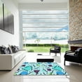 thumbnail image 7 of Ahgly Company Machine Washable Indoor Rectangle Transitional Glacial Blue Ice Blue Area Rugs, 2' x 3', 7 of 7