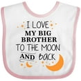 thumbnail image 3 of Inktastic I Love My Big Brother to the Moon and Back Boys or Girls Baby Bib, 3 of 4