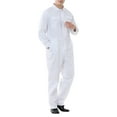 thumbnail image 4 of TOPTIE Workwear Mechanic Coverall 8.5 oz Polyester Cotton Blend Size Regular-White-3XL Regular, 4 of 8