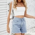 thumbnail image 3 of Summer New Versatile Denim Shorts Hot Pants Petite Summer Dresses for Short Women Swim Shorts Women Short Sleeve Sweater for Women Shorts plus Size Women Comfy Cute Jean Shorts for Women Women Shorts, 3 of 8