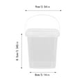 Zenghuiiii Locking Storage Ice Bucket Reusable Ice Containers With Lids Food Buckets Hand Bucket