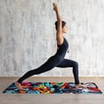 thumbnail image 6 of Graffiti Yoga Towels with Storage Bag, 72.8"x26.8", Suitable for Yoga, Pilates, Fitness, Etc. Gym Towels for Workout, Towel Yoga Blanket, Microfiber Yoga Towel for Men/Women, 6 of 6