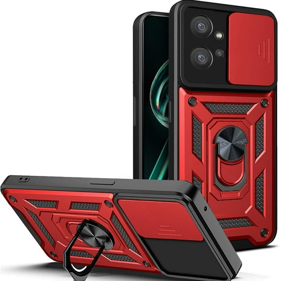 Phone Case for Motorola Moto G32 with Slide Camera Window, Heavy Duty Protection Phone Cover Case with Ring