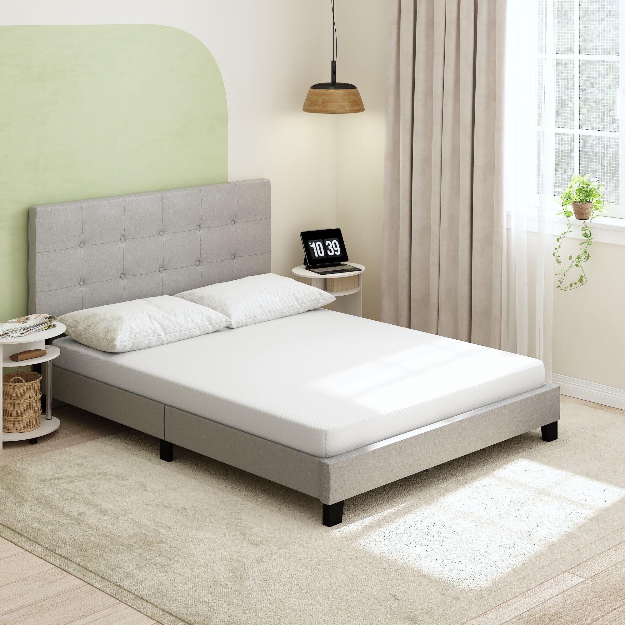 Furinno Tidur Cooling Gel Memory Foam Mattress, 5 Inch, Queen