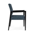 thumbnail image 4 of Pemberly Row Waiting Reception Guest Chair Wood Frame in Blue, 4 of 5