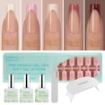 thumbnail image 1 of Kit de uñas de gel francesas Vansiho Long Square French Tip Press, 1 of 6