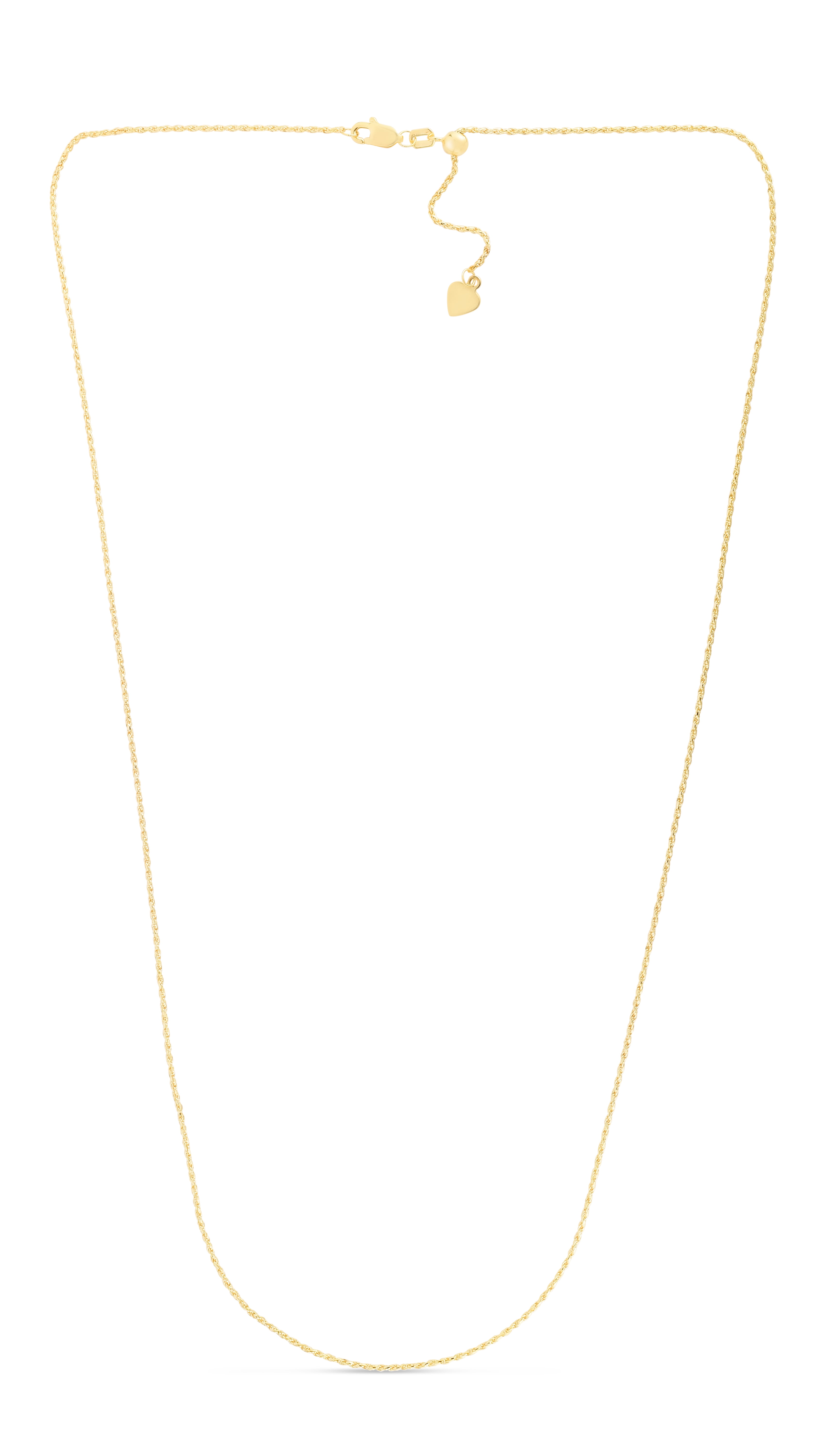 14K Yellow Gold #1 Honey Pendant on an Adjustable 14K Yellow Gold Chain Necklace 