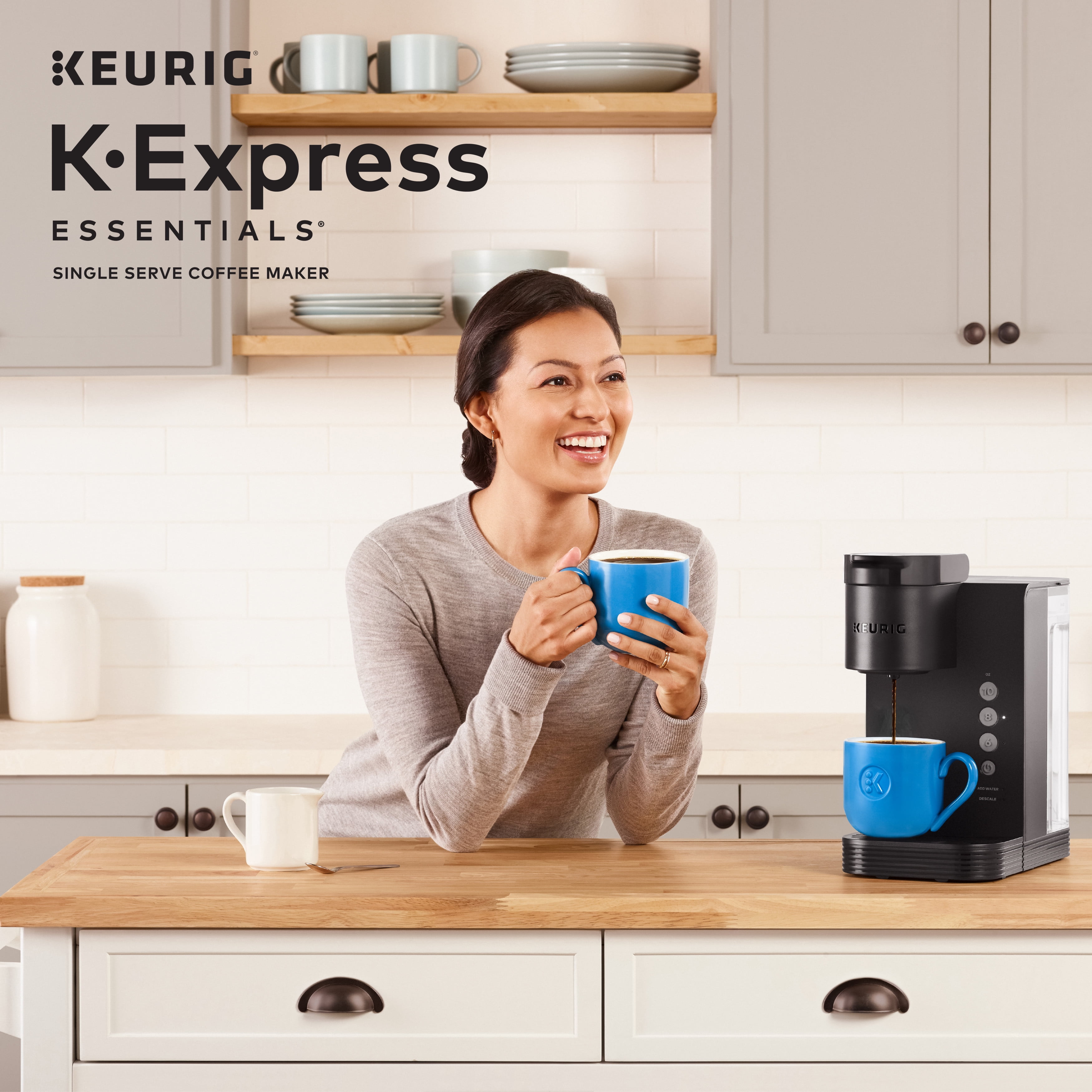 Essentials　Single　Black,　Maker　Keurig　K-Cup　Pod　K-Express　Serve　Coffee