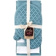 thumbnail image 7 of 9-Piece Kitchen Set – Blue 100% Cotton Terry Dish Towels, Dishcloths, Oven Mitts, and Pot Holders with Non-Slip Silicone, Oeko-Tex Certified, 7 of 7