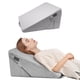 thumbnail image 1 of VEVOR Almohada de Cuña, Ortopedica Ajustable, de Espuma de Alta Densidad 25D y Funda Suave y Lavable, para Reflujo Ácido, Dolor de Espalda y Alivio de Ronquidos, Gris Claro, 56 x 56 x 30,5 cm, 1 of 9