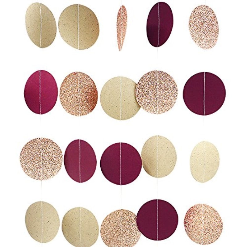glitter paper garland