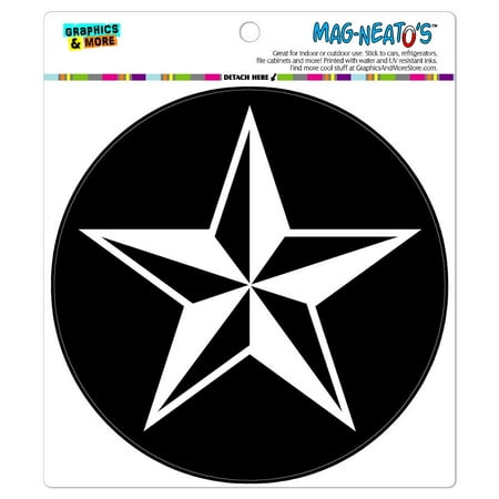 Nautical Star Black Circle Mag Neato S Tm Car Refrigerator