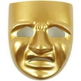 thumbnail image 2 of Mask-It Tragedy Mask with Instruction Sheet, 7.75-Inch, Gold, 2 of 2
