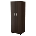 thumbnail image 5 of Inval 2-Door 4-Shelf Laminate Kitchen Pantry Cabinet 24"W, Espresso, 5 of 10