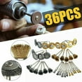 thumbnail image 2 of 36PCS Steel Wire Brass Brush Polishing Brush Grinding Wheel For Hob, 2 of 7
