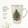 thumbnail image 7 of Spode Christmas Tree Latte Mug - 22 Oz Holiday Coffee Cup for Tea, Hot Cocoa, and More - Classic Green Banded Christmas Tree Design - Dishwasher & Microwave Safe Fine Earthenware Mug, 7 of 7