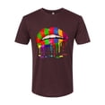 thumbnail image 2 of Wild Bobby, Colorful Painted Lip, Streetwear, Men Premium Tri Blend Tee, Cardinal, Small, 2 of 5
