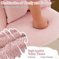 thumbnail image 4 of Vanity Chair with Back & Pillow,Cute Small Cozy Desk Chair No Wheels,Comfy Makeup Ch with Ajustable Gold Legs,for Bedroom,Living Room,Small Space, 4 of 6