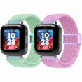 thumbnail image 1 of wonima44 Braided Bands Compatible with Bark Watch, 2Pack Solo Loop Stretchy Watch Bands with Adjustable Easy Buckle for Kids Boys Girls, 1 of 1
