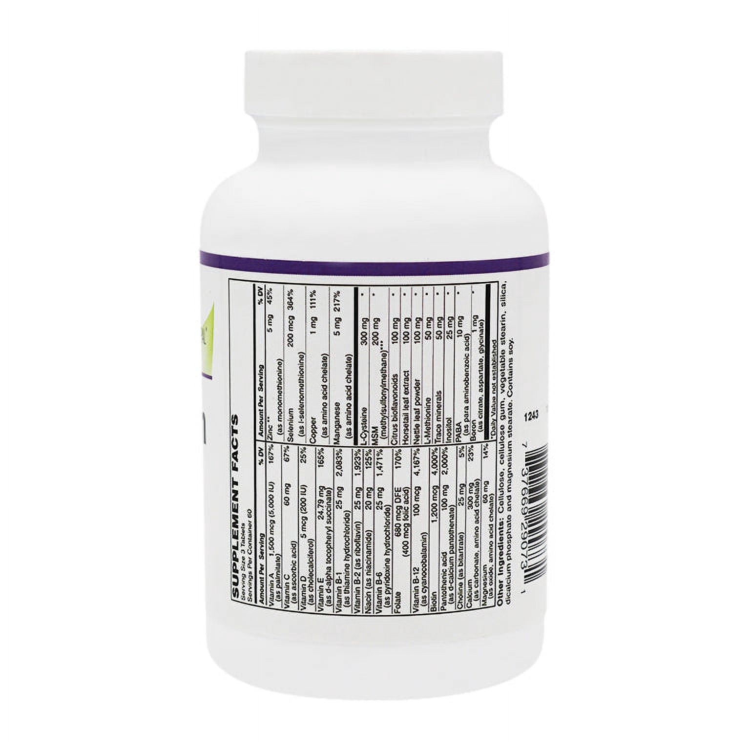 Hair, Skin & Nails Formula Tablets by BariatricPal Size: 180ct Bottle