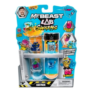 MrBeast Lab Swarms Atomic Series Lab 5Pk, 1 inch Swarms Action Figures, over 85  Collect, Ages 5 