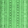 thumbnail image 1 of Ahgly Company Indoor Square Abstract Emerald Green Modern Area Rugs, 6' Square, 1 of 4