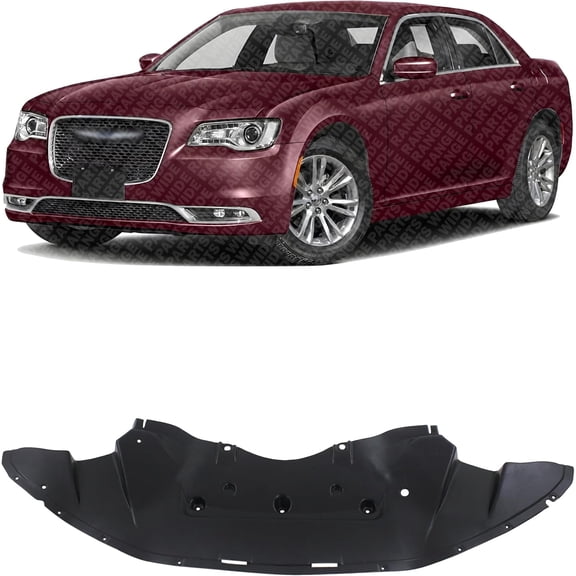 Front Engine Splash Shield Under Cover Direct Replacement for 2011-2022 Chrysler 300 | Front Engine Guard Panel Compatible with Multiple Chrysler 300 Trims | CH1228108 57010303AG