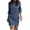 Blue#02, variant on HAJWOH Sweater Dresses for Women 2025 Fall Long Sleeve Ribbed Knit Pullover Dresses Turtleneck Bodycon Fashion Mini Fall Sweaters Dresses Khaki S