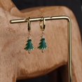 thumbnail image 7 of Top-kevin Christmas Tree Dangle Drop Small Hoop Earrings for Women Cute Star Green Dangling Xmas Holiday Earring Christmas Accessories Jewelry Gifts, 7 of 7