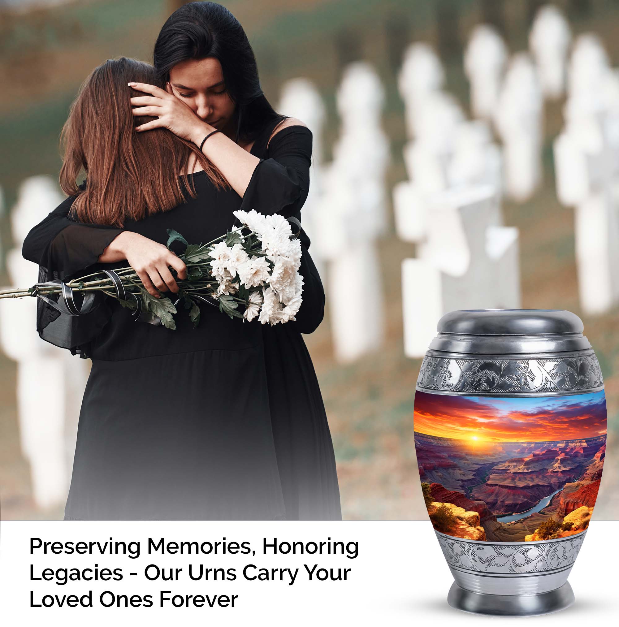 Grand Canyon Sunrise Mini Urns For Ashes - Keepsake Urns For Human Ashes - Burial Urns For Human Ashes - Adult Urns For Human Ashes Women - Ash Urns For Humans (Size -3inch,2Pcs)