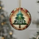 thumbnail image 4 of Árbol de Navidad de acrílico plano para colgar en la ventana, decoración de pared acrílica, decoración para balcones, decoración festiva, arte de ventana de temporada, decoración colgante,, 4 of 7